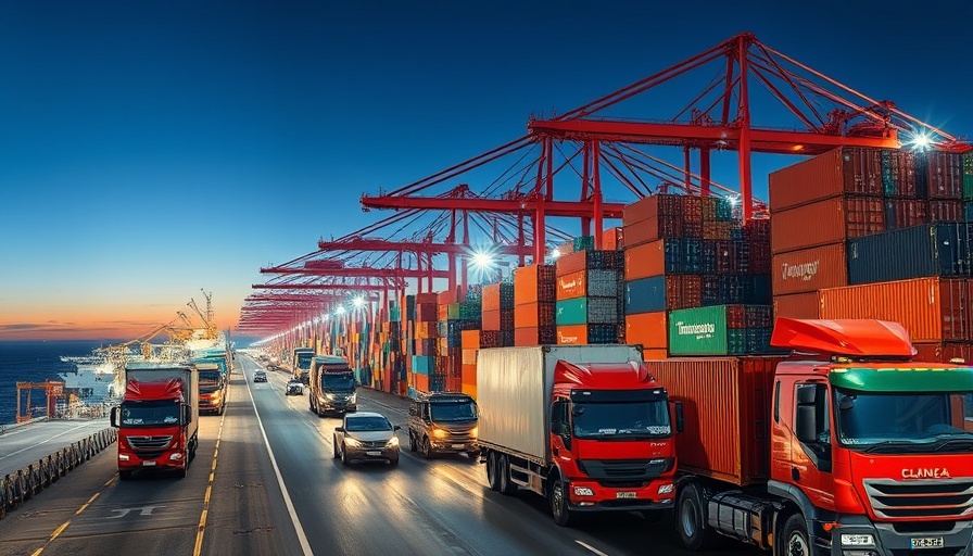 US goods imports tumble 20% at busy shipping port.