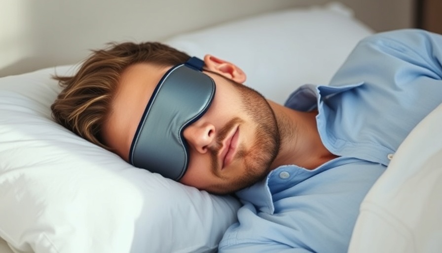Man sleeping with eye mask highlighting health risks of being a night owl.