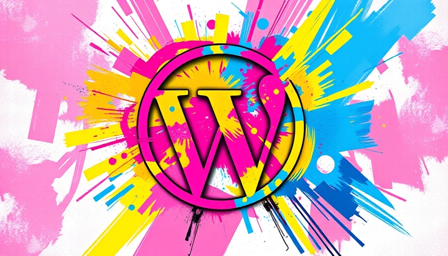 Abstract WordPress artwork highlighting Automattic contributions