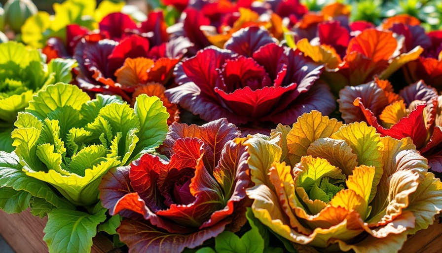 Different types of lettuce in a garden bed for home gardeners.