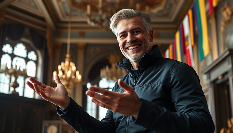 Elon Musk's Legal Challenges: smiling man discussing inside formal room.