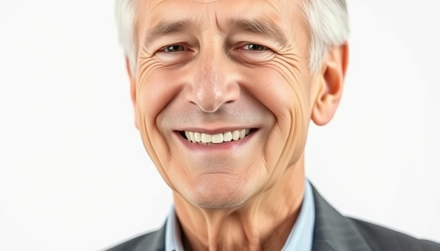 Distinguished older man smiling confidently, business leadership lessons.