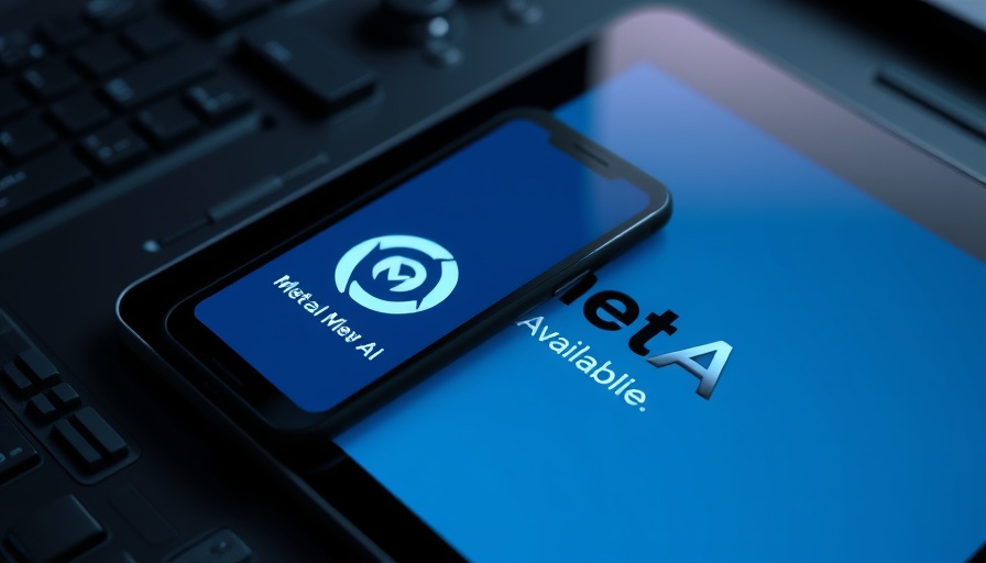 Meta AI logo on devices emphasizing product risk assessments.