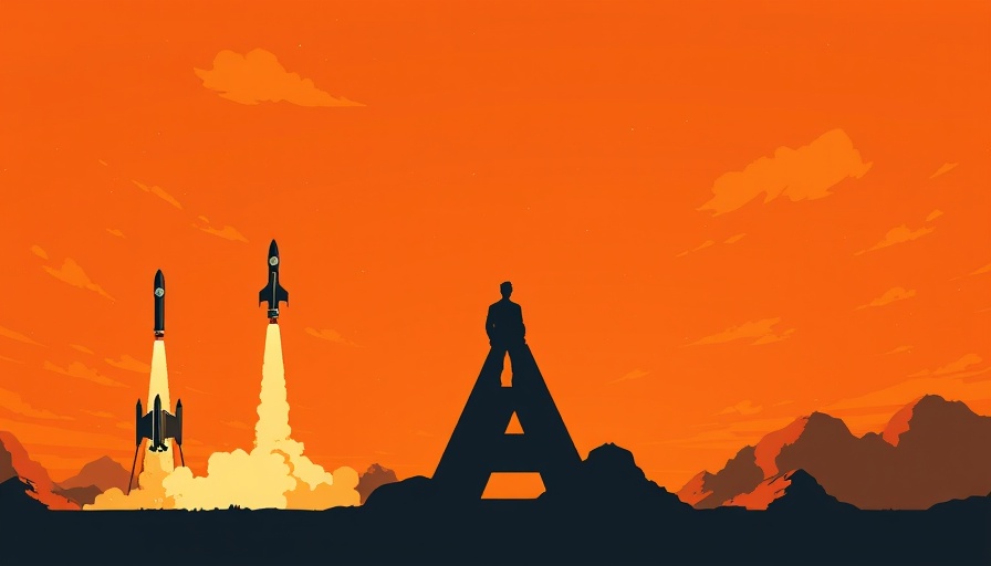Illustration of early adoption of AI with rockets and AI platforms.