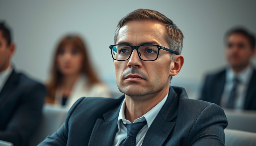 Serious man with glasses in formal setting, China manufacturing PMI shrinks.