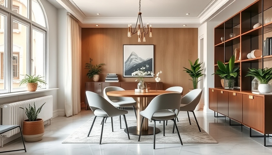 Elegant small space dining room design with modern decor and lighting.