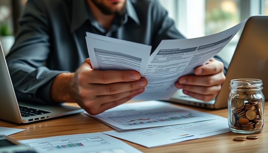 Hands reviewing financial documents for mortgage refinance options.