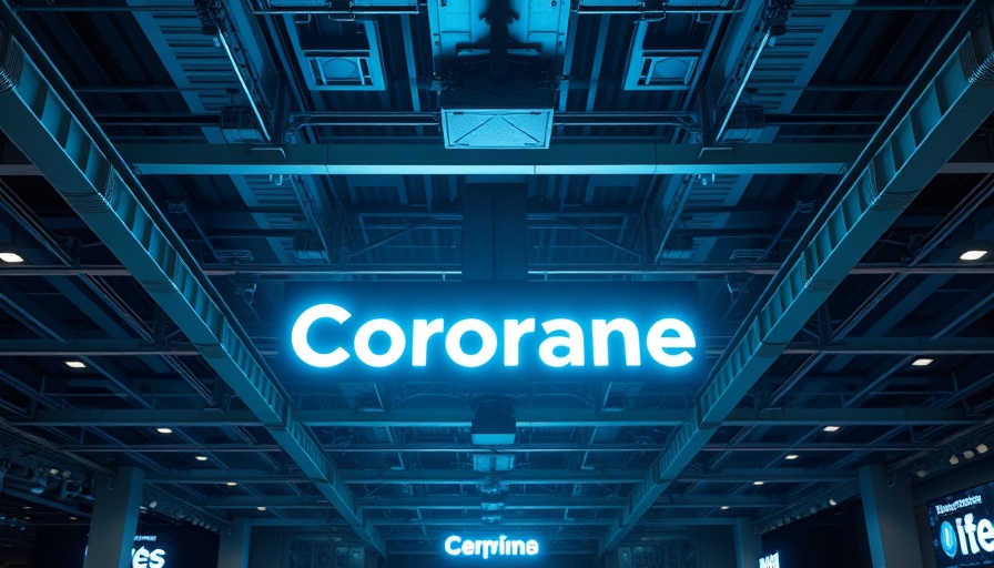 Corporate logo at tech conference, business startup funding.