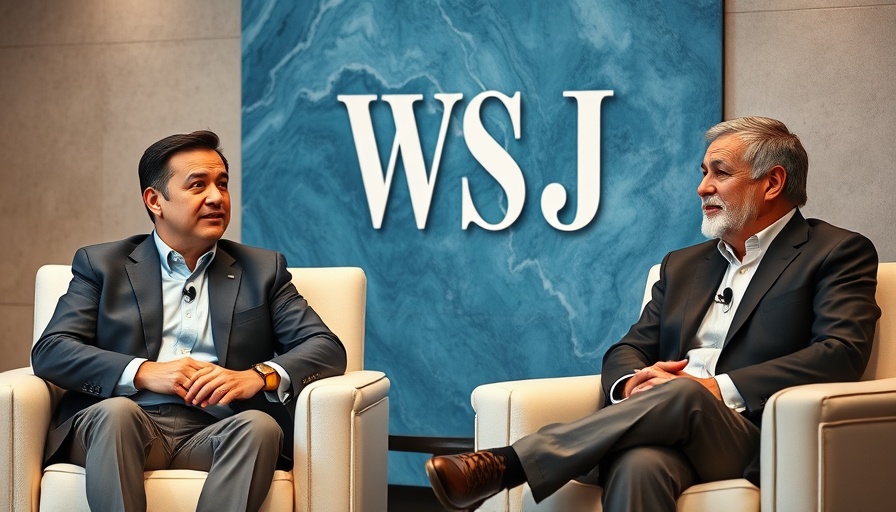 Panel discussion with two men at social media startups event.