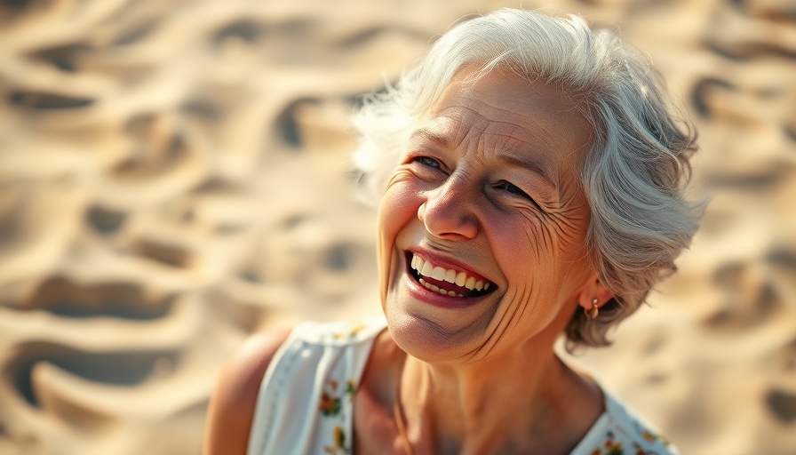 Older woman enjoying sunshine, reflecting on what becomes important as we age.