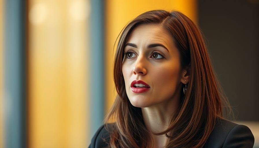 Professional woman in business setting during UK spending review showdown.