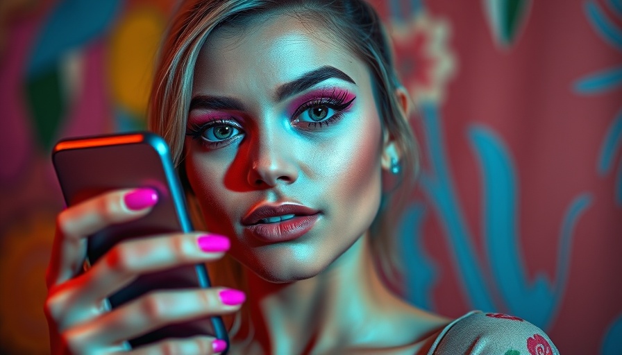 Character.AI video generation vibrant woman selfie, colorful and detailed.