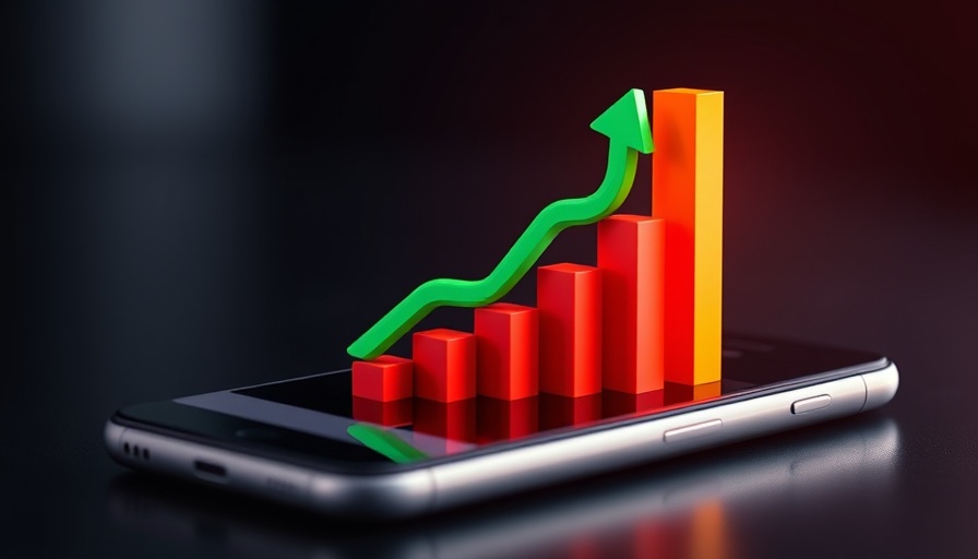 3D chart showing financial growth, reflecting Irish manufacturing growth.