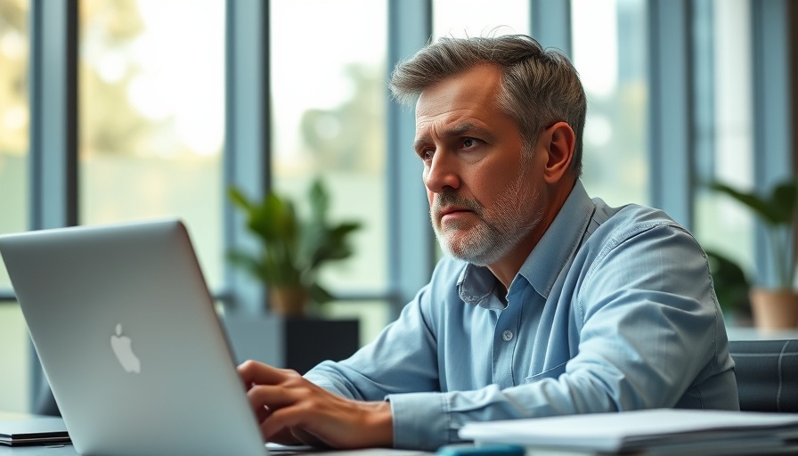 Middle-aged man in office thinking over UnitedHealth Group 401(k) lawsuit