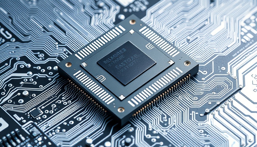 Advanced chip on circuit board representing a startup competing with Nvidia