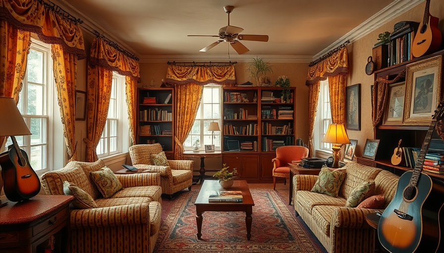 Cozy vintage living room showcasing generational home design trends.