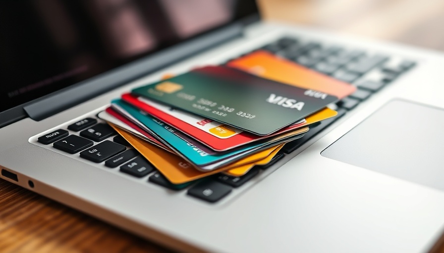 Credit cards on laptop for dividing debt in divorce.