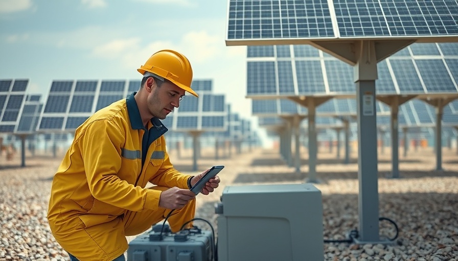 Technician working on solar panel equipment, highlighting Thailand's solar energy challenges.