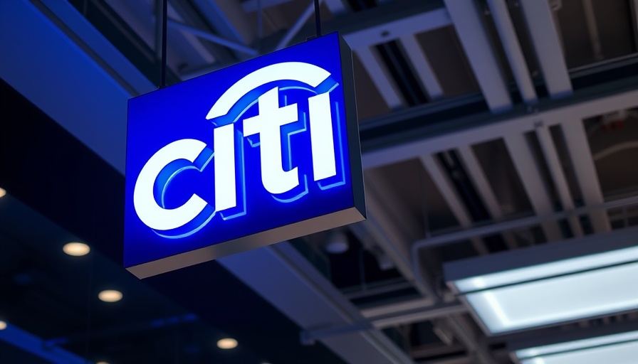 Citi logo in corporate setting related to Citi's decision on gun merchants