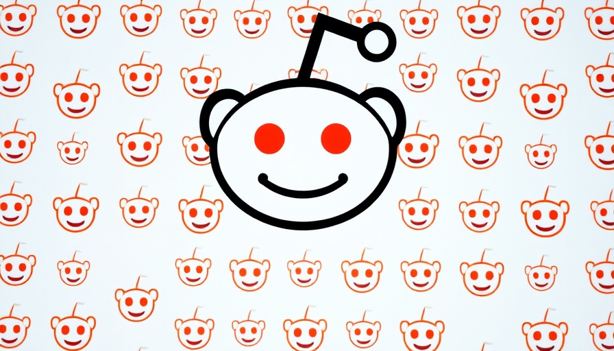 Reddit logo on a patterned background highlighting privacy features