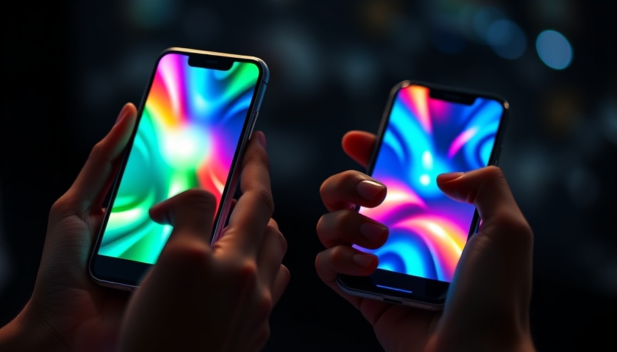 Futuristic smartphones highlighting Qualcomm zero day vulnerabilities.