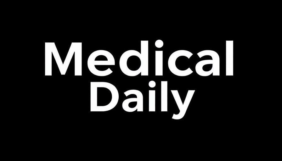 Medical Daily text logo on black background.