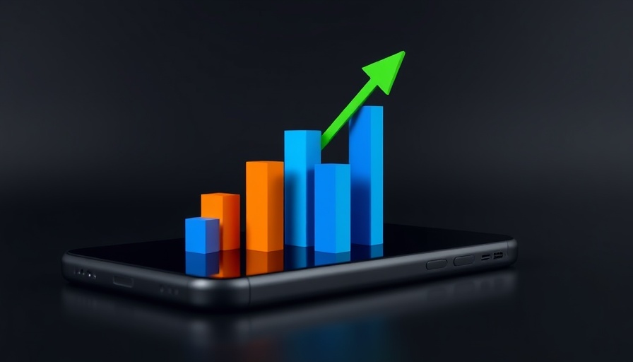 Carvana Growth Targets with a 3D chart on smartphone.