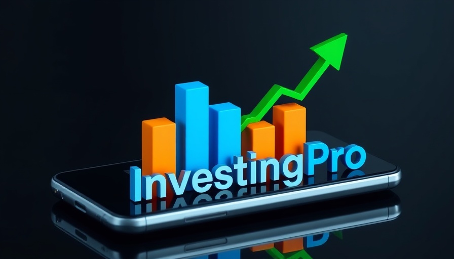 3D bar chart with growth arrow showing AI investment opportunities.