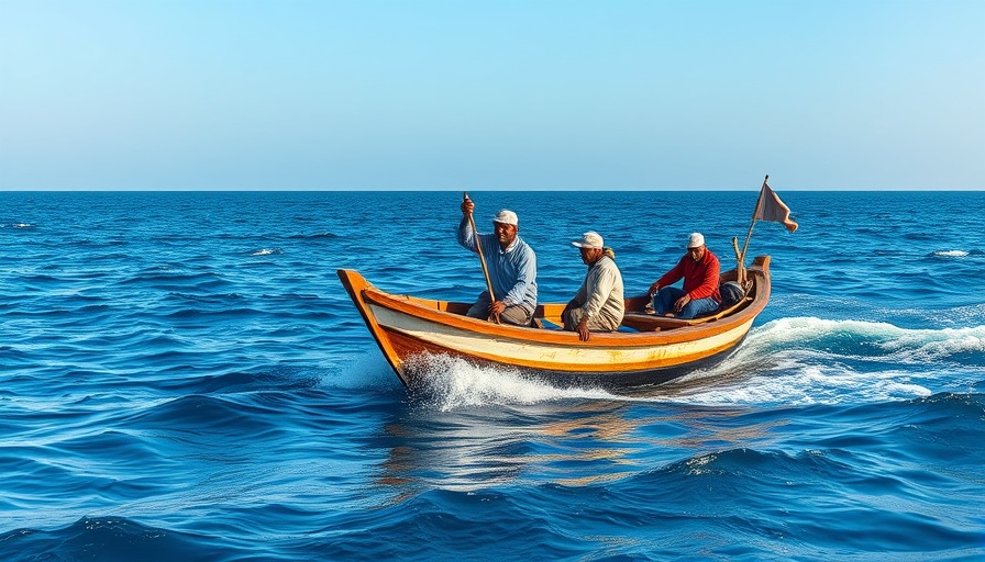 Traditional fishermen in the ocean, highlighting Philippine marine life challenges.
