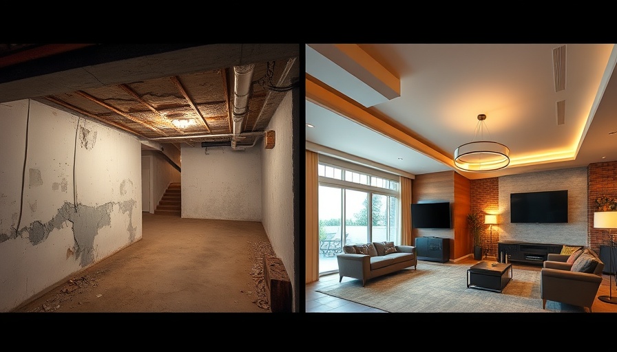 Value of a finished basement showcased through a before-and-after transformation.