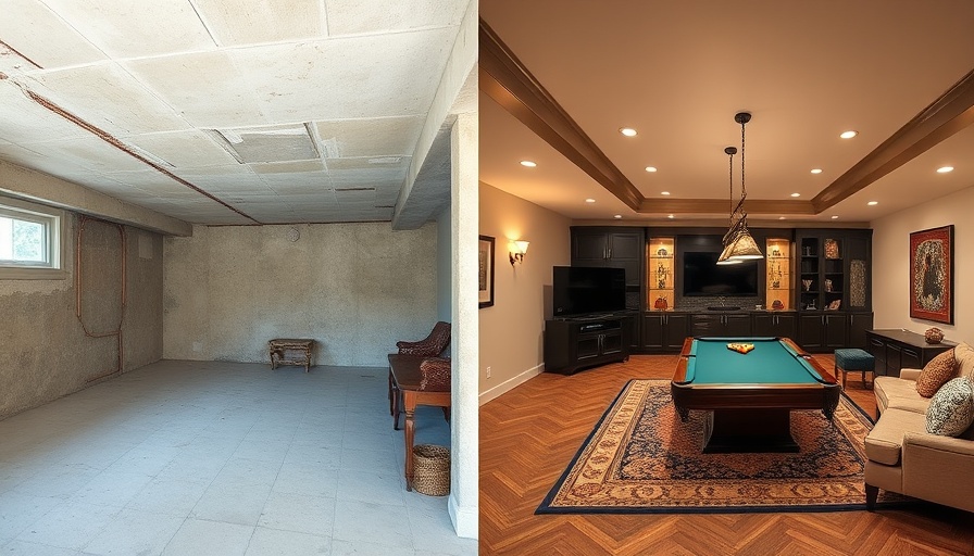 Dramatic basement renovation showcasing the value of a finished basement.