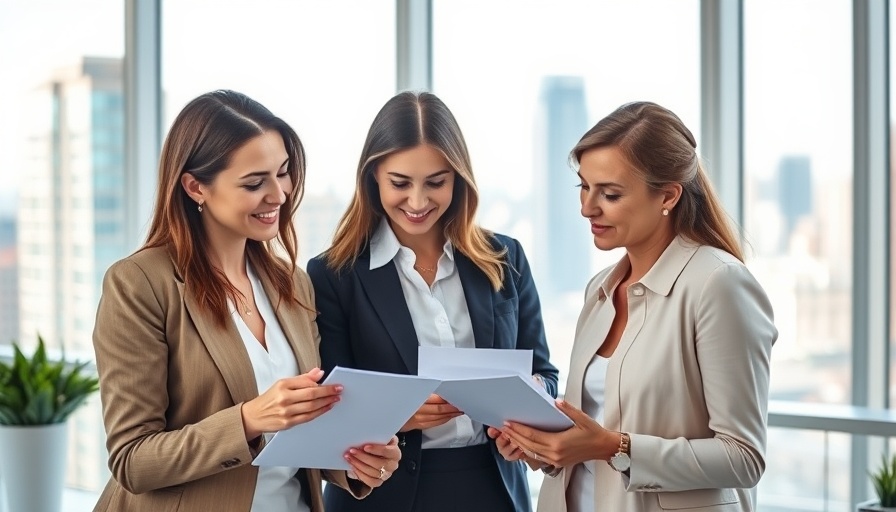 Two women discussing small business financing options 2025 in an office.