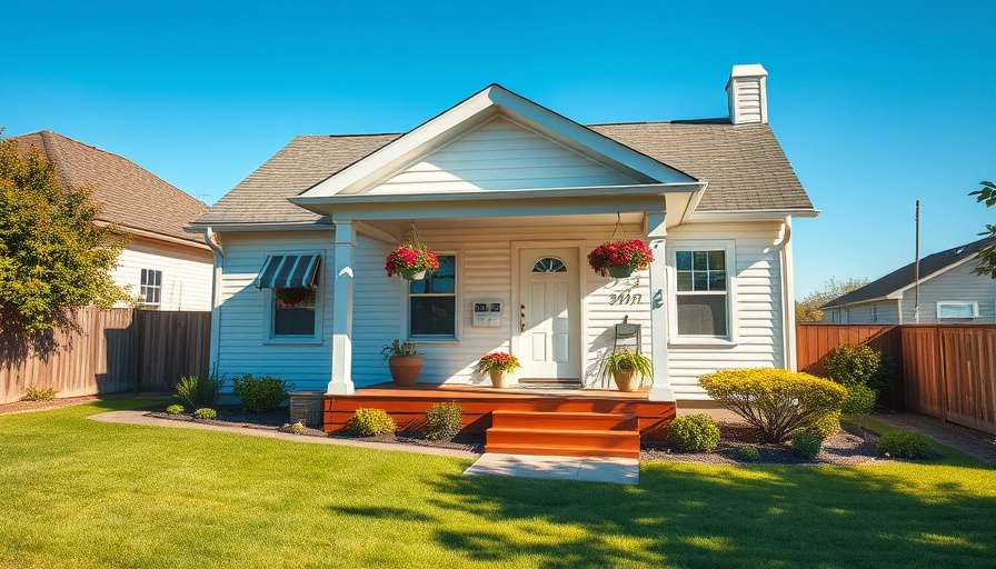 Charming white bungalow house perfect for renting out your house.