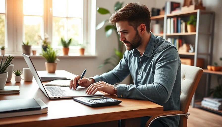 Focused person planning debt repayment strategies at home office.