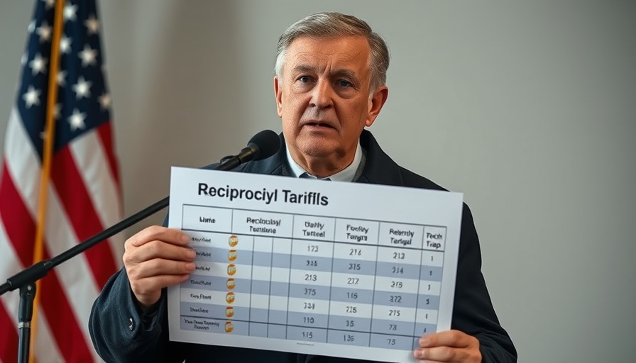 Person holding tariff chart discussing non-tariff price increases.