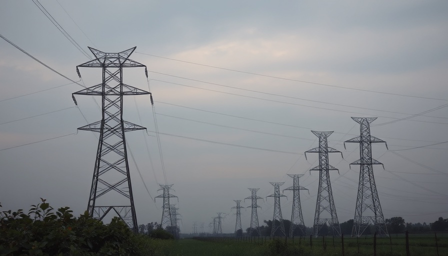 High-voltage pylons and cables under overcast sky for ASEAN power grid investment.