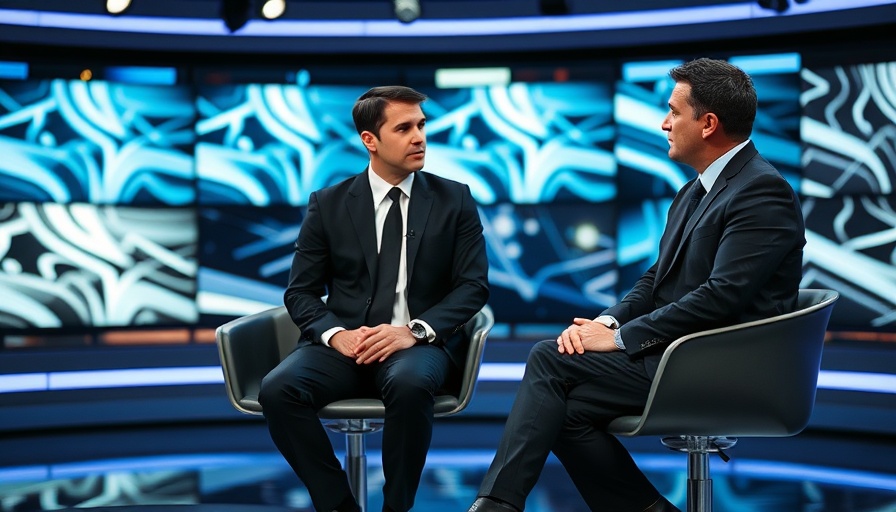 Business professionals discussing the Gemini IPO on TV