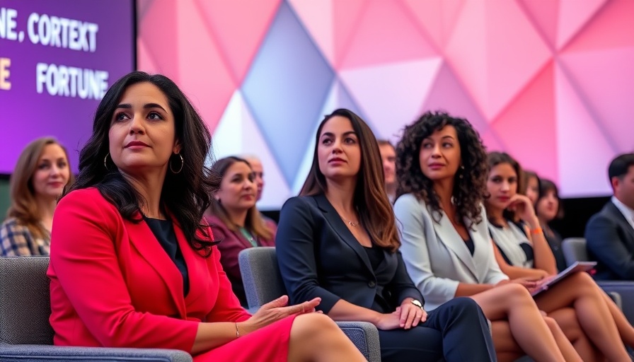 Women panelists at Riyadh conference discussing empowerment.