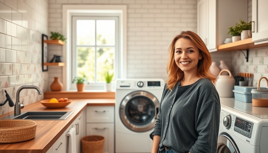 Home and garden makeover ideas: inviting, renovated laundry room design.