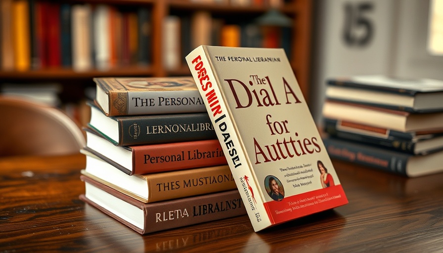 Stack of books with 'The Personal Librarian' and 'Dial A for Aunties' covers.