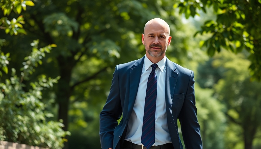 Confident man in suit outdoors, symbolizing journalist suspension media integrity.