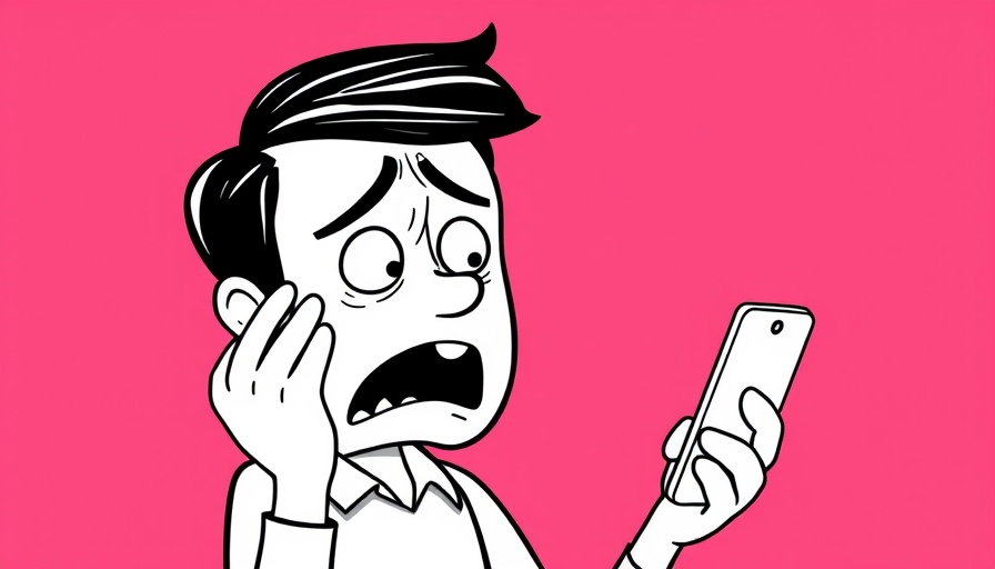 Cartoon of person reacting to today's layoffs notice.