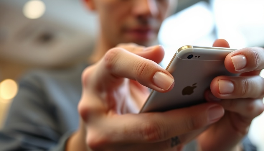 Close-up of hands using smartphone apps amidst mobile security crisis.