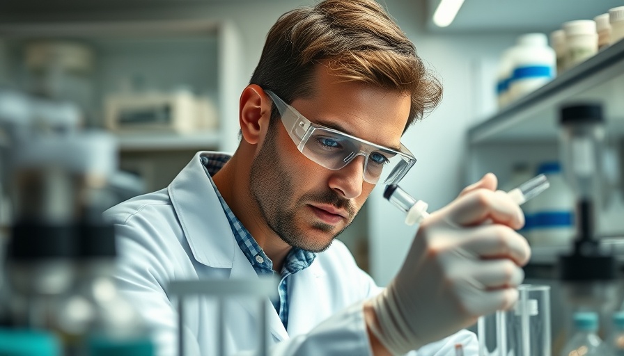 Laboratory technician analyzing samples in a sterile lab.