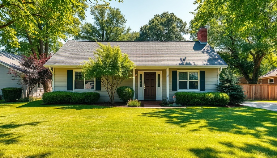 Suburban single-story house with lush lawn, illustrating appraisal gap.