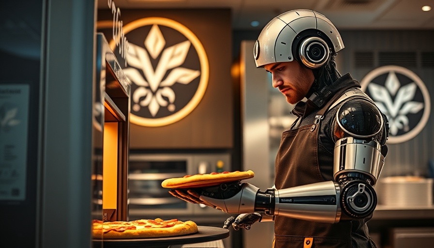 Pizza-making robotics startup showcasing innovative pizza machine.