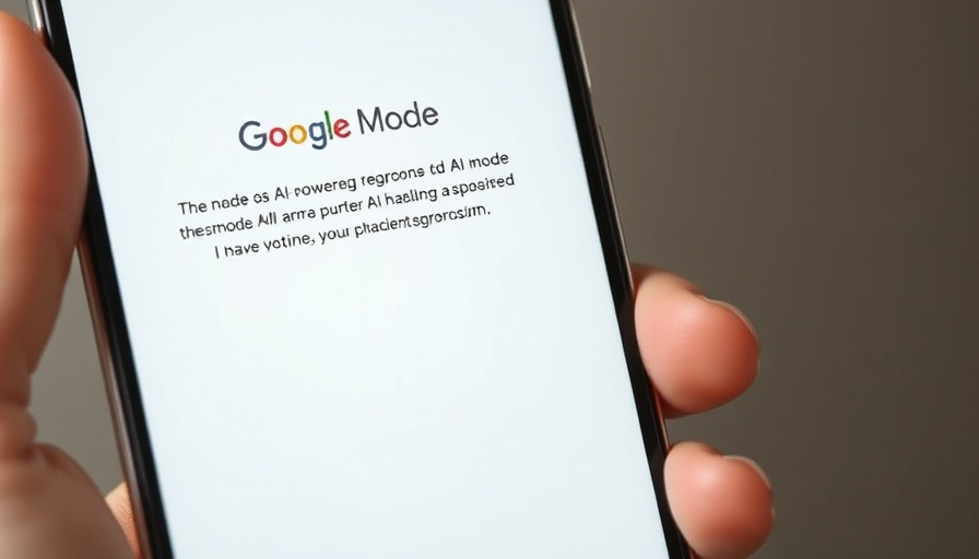 Smartphone interface of Google AI Mode impacting publishers.