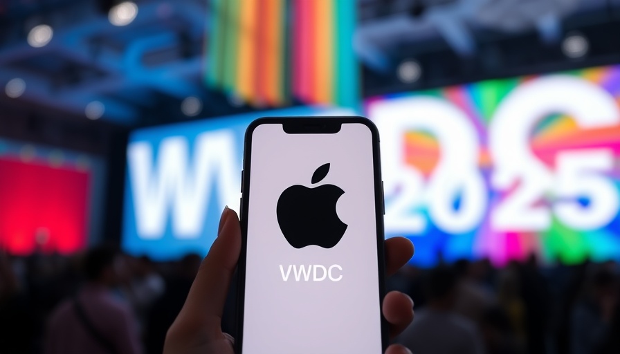 WWDC 2025 logo with Apple silhouetted, tech conference theme