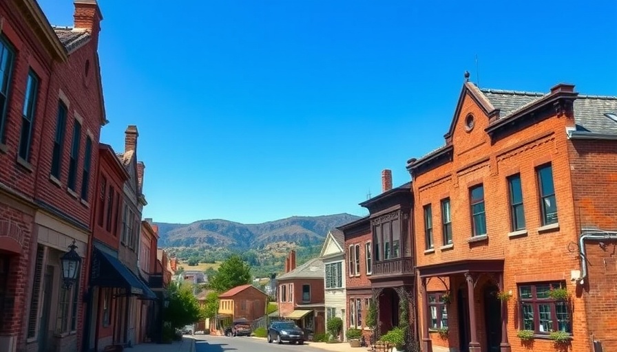 Street of aging homes in small town reflecting rising prices.