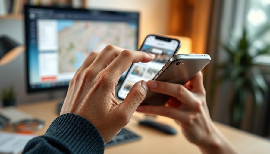 Writing property descriptions using a real estate app.